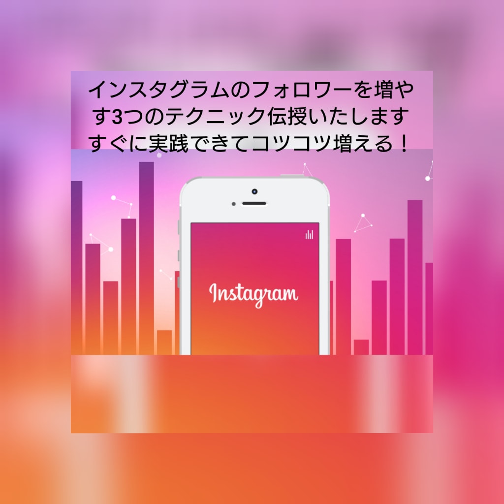 フォロワーを増やす3つのテクニック教えます インスタグラム～コツコツ増える！アドバイス付 イメージ1