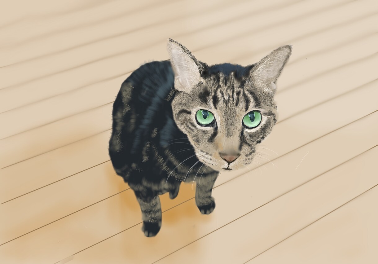 ペットの写真をもとにリアルなイラスト描きます プレゼントや、スマホの待ち受け、アイコンにお使いいただけます イメージ6