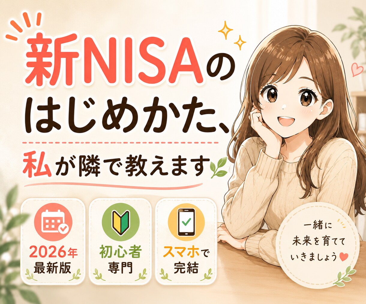 新NISAのスタートをゼロからサポートします 〜口座開設から銘柄選びのポイントまで投資家ママがサポート〜 イメージ1