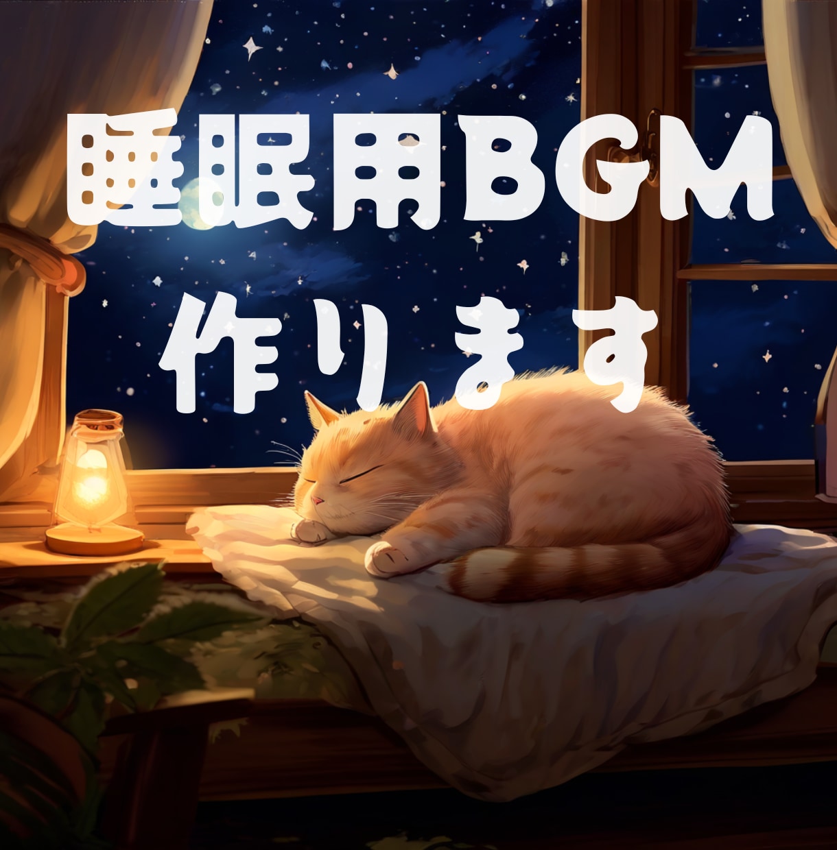 著作権譲渡】あなただけの睡眠用BGMつくります 動画投稿用、普段の睡眠に自分だけの音が欲しい方へ イメージ1