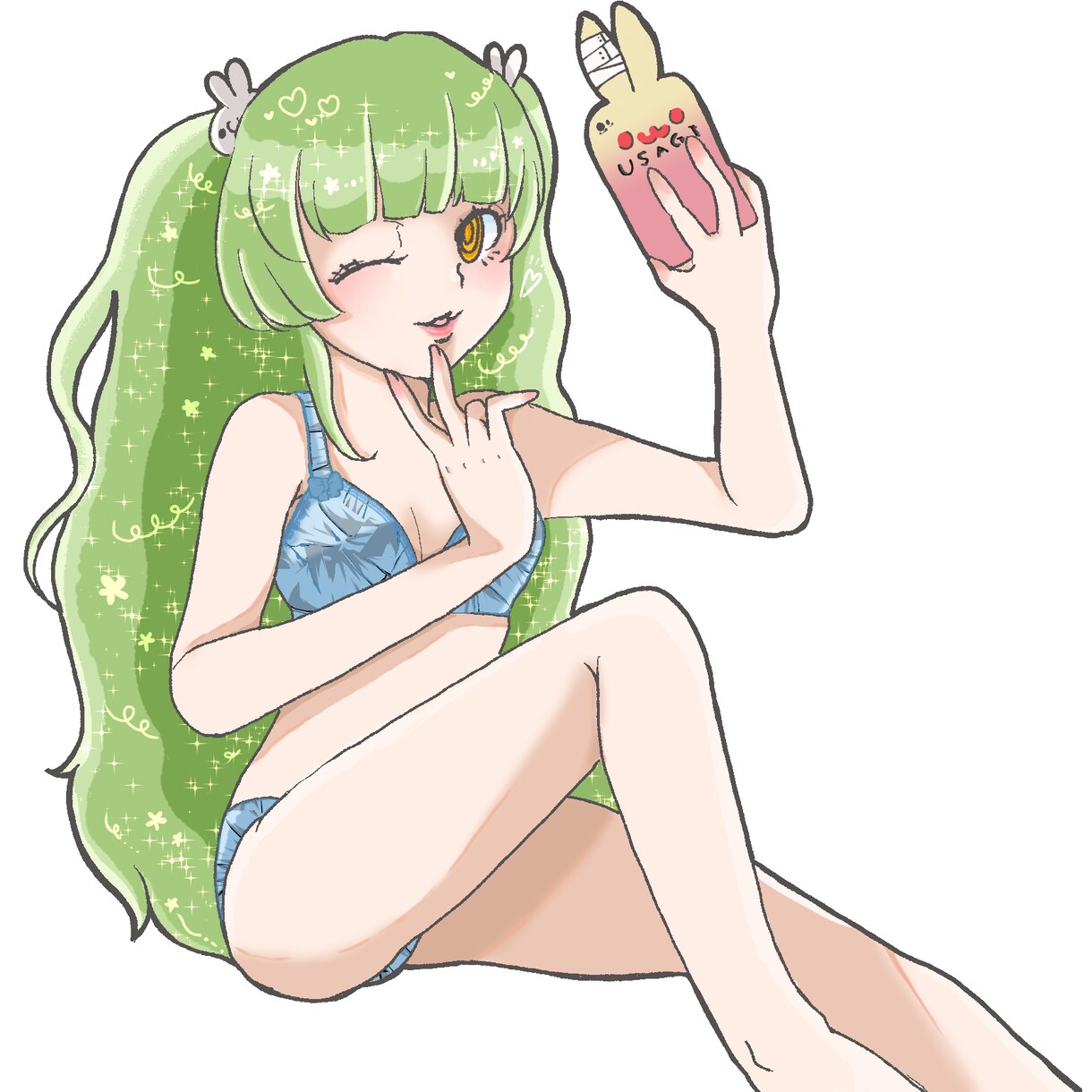 モチーフのある女の子のイラスト描きます SNSアイコンなどにご使用いただけます イメージ3