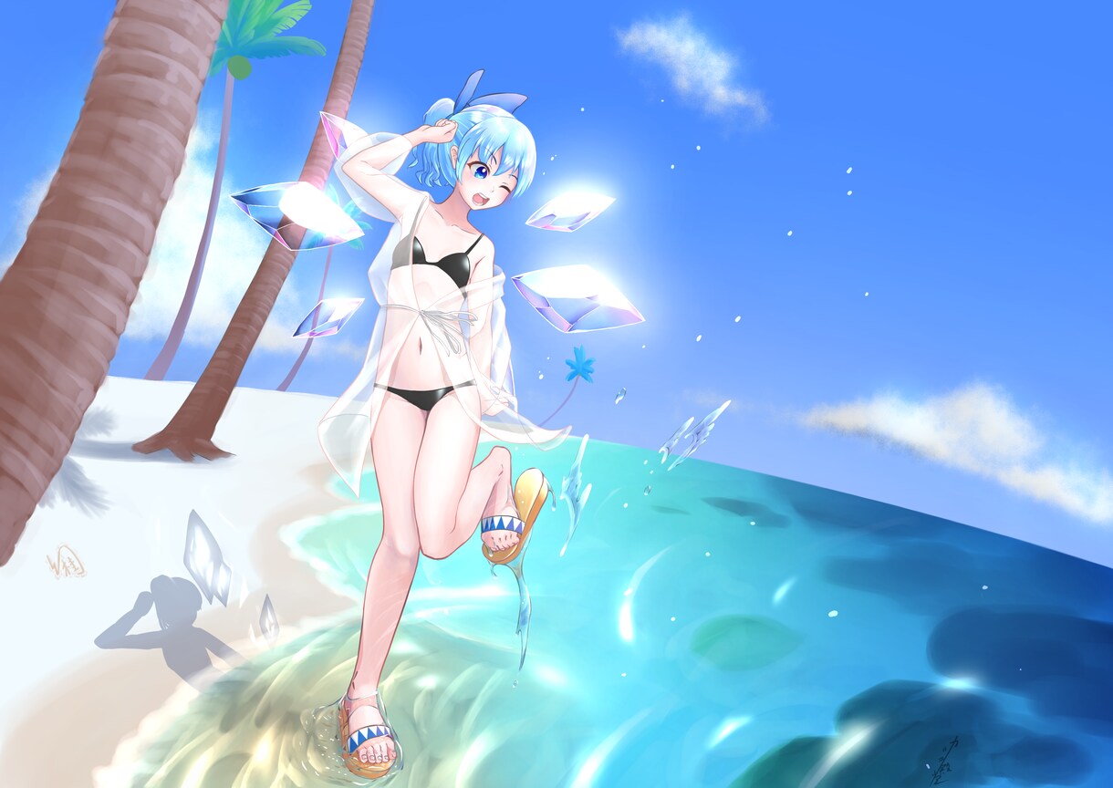 夏らしい水着、浴衣などのイラスト描きます 夏に合わせたイラストで彩りませんか？ イメージ4
