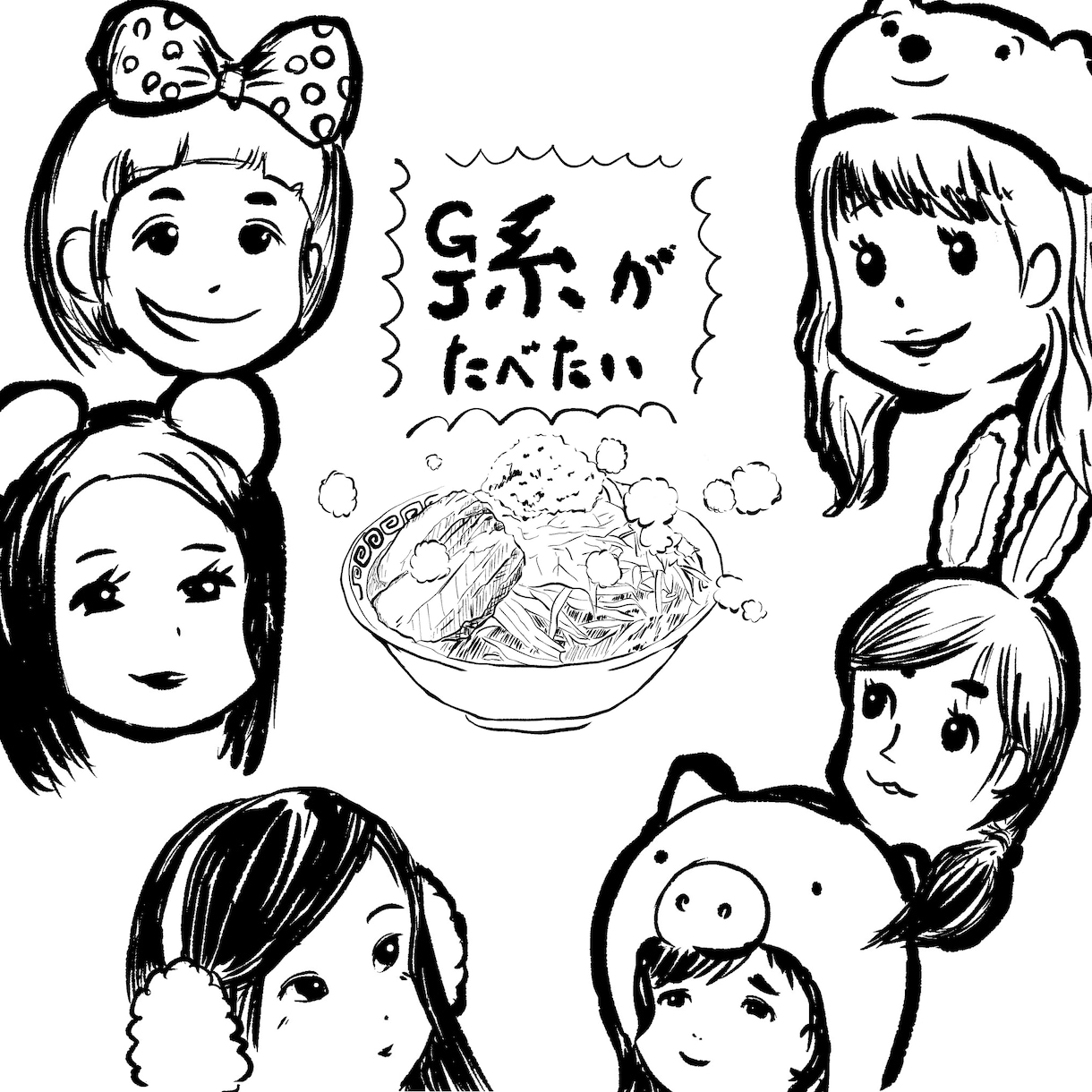 絵本風の可愛い線画描きます 簡単な挿絵等、背景や規模がチョット簡易版 イメージ2