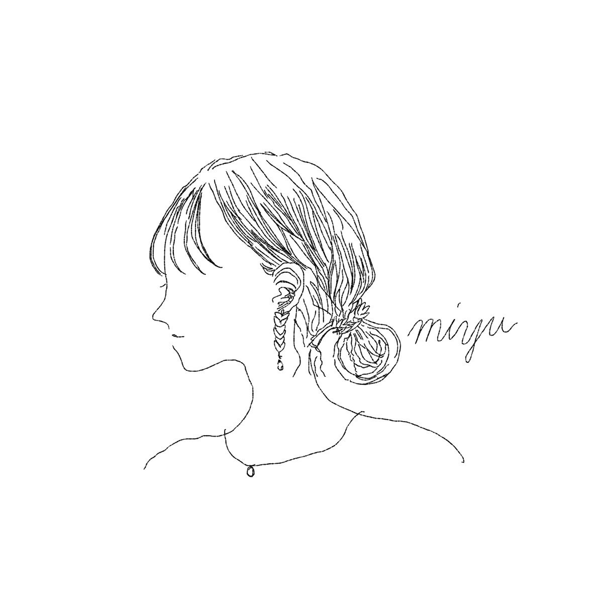 インスタ等で使えるおしゃれ繊細線画アイコン描きます 小物orカラーいずれか1点まで無料♪商用利用可◎ イメージ10