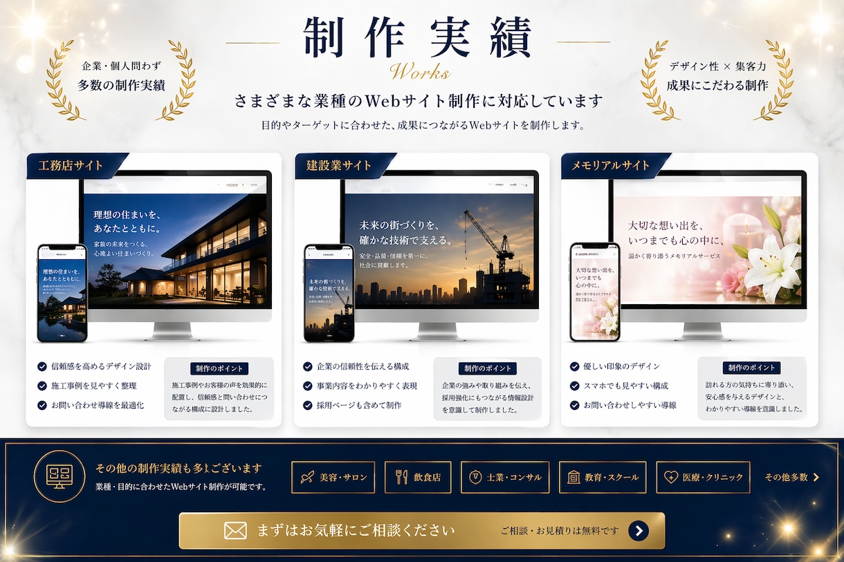 集客・採用につながるホームページを制作します 見た目だけで終わらない、“成果につながるWebサイト”へ イメージ5