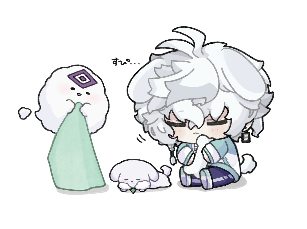 商用利用〇 もちっとした可愛いミニキャラを描きます デフォルメした2頭身のミニキャラを描きます！ イメージ1