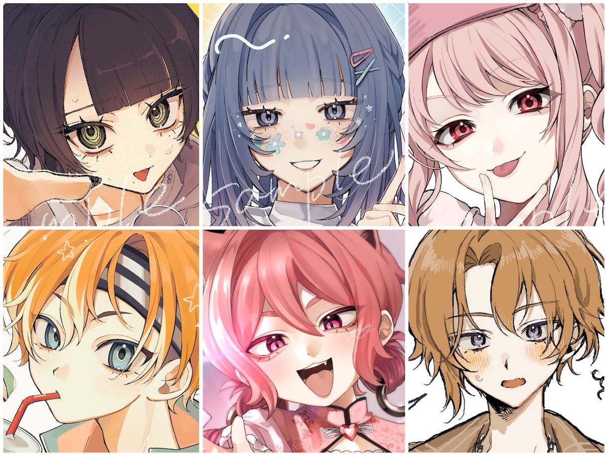 イラストを制作します アイコンや立ち絵などお描きします