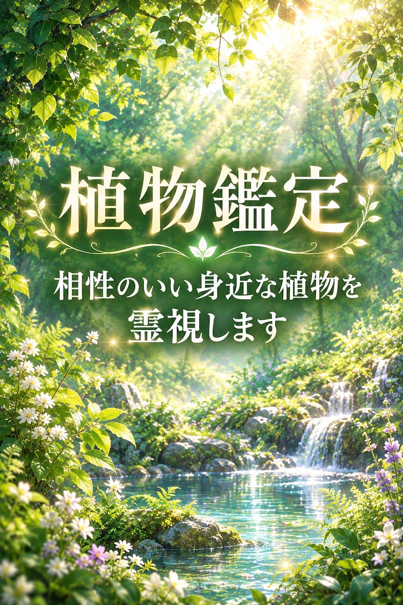 あなたに合う植物を霊視しお伝えします 花を送りたい、育てたい方向けの窓口になります イメージ1