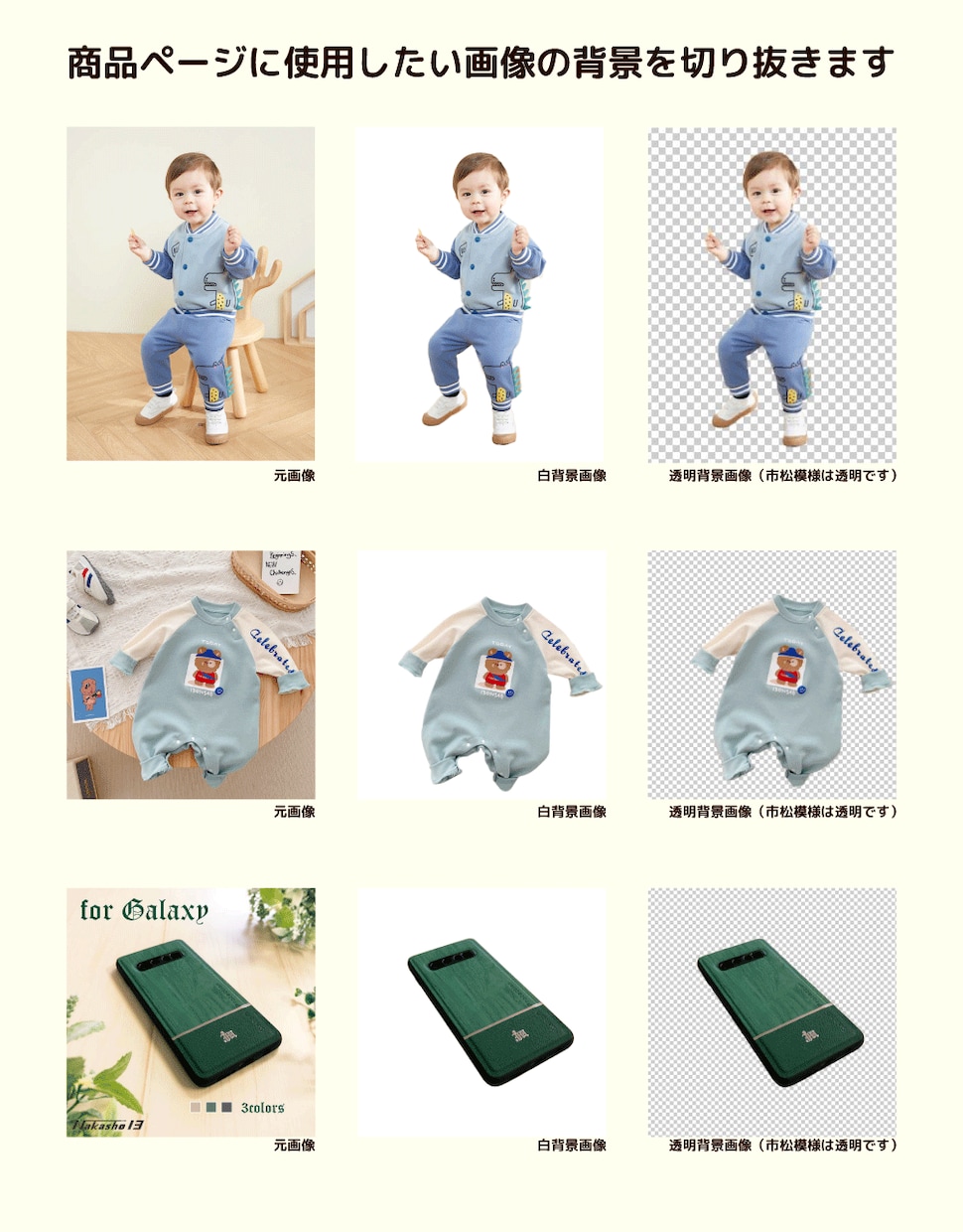 白背景画像・背景透明画像作成致します 商品写真の背景を白or透明に加工します イメージ3