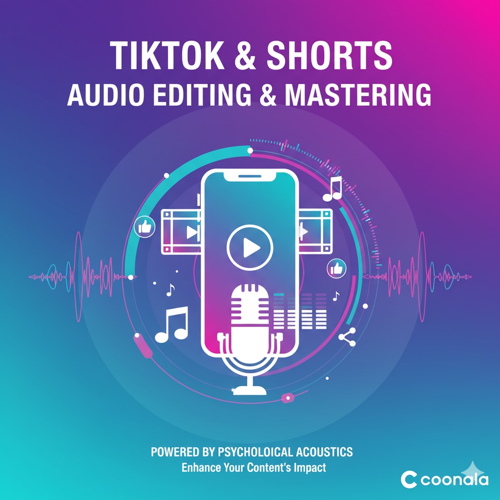 TIKTOK,SHORTS動画編集・整音編集します 差がつく！動画編集者に比べ明るく聞こえるように編集いたします イメージ1