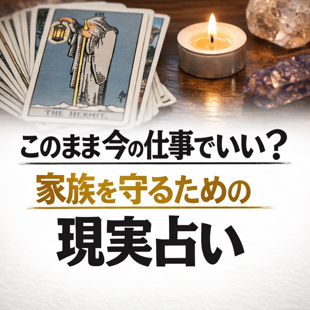 このまま今の仕事を続けるべきか占います あなたの家庭を守る現実的アドバイス イメージ1