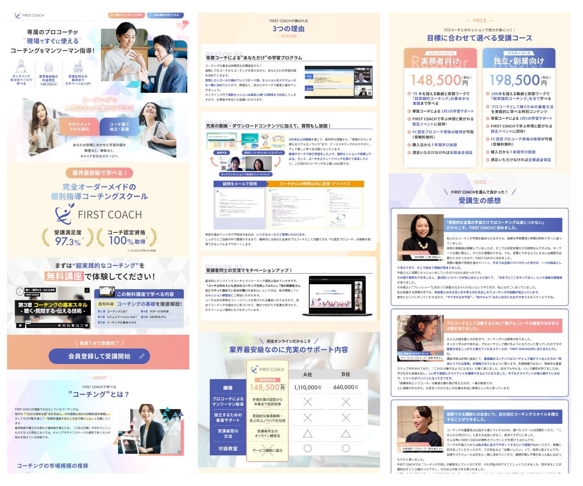 WEB集客に強いランディングページ制作します 【公式PRO認定済】広告成果を最大化するLPを制作します イメージ2