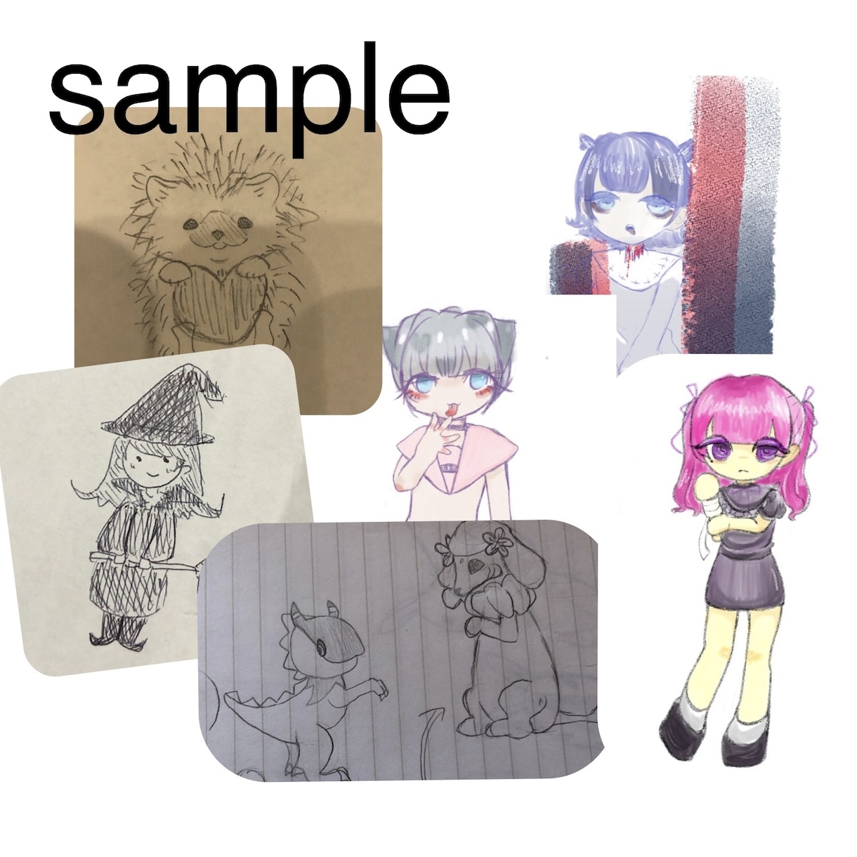 デフォルメキャラでイラスト作成します あなたのキャラクターを作ってみませんか？ イメージ1