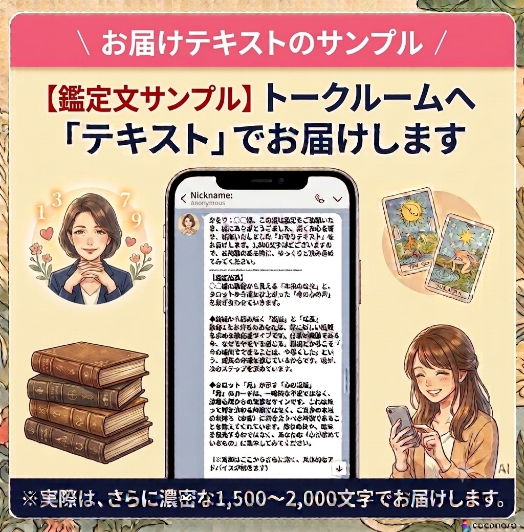 数秘×タロットで本来の自分を取り戻します 「本当のあなた」を見つけ、自分らしく歩むためのお守りテキスト イメージ4