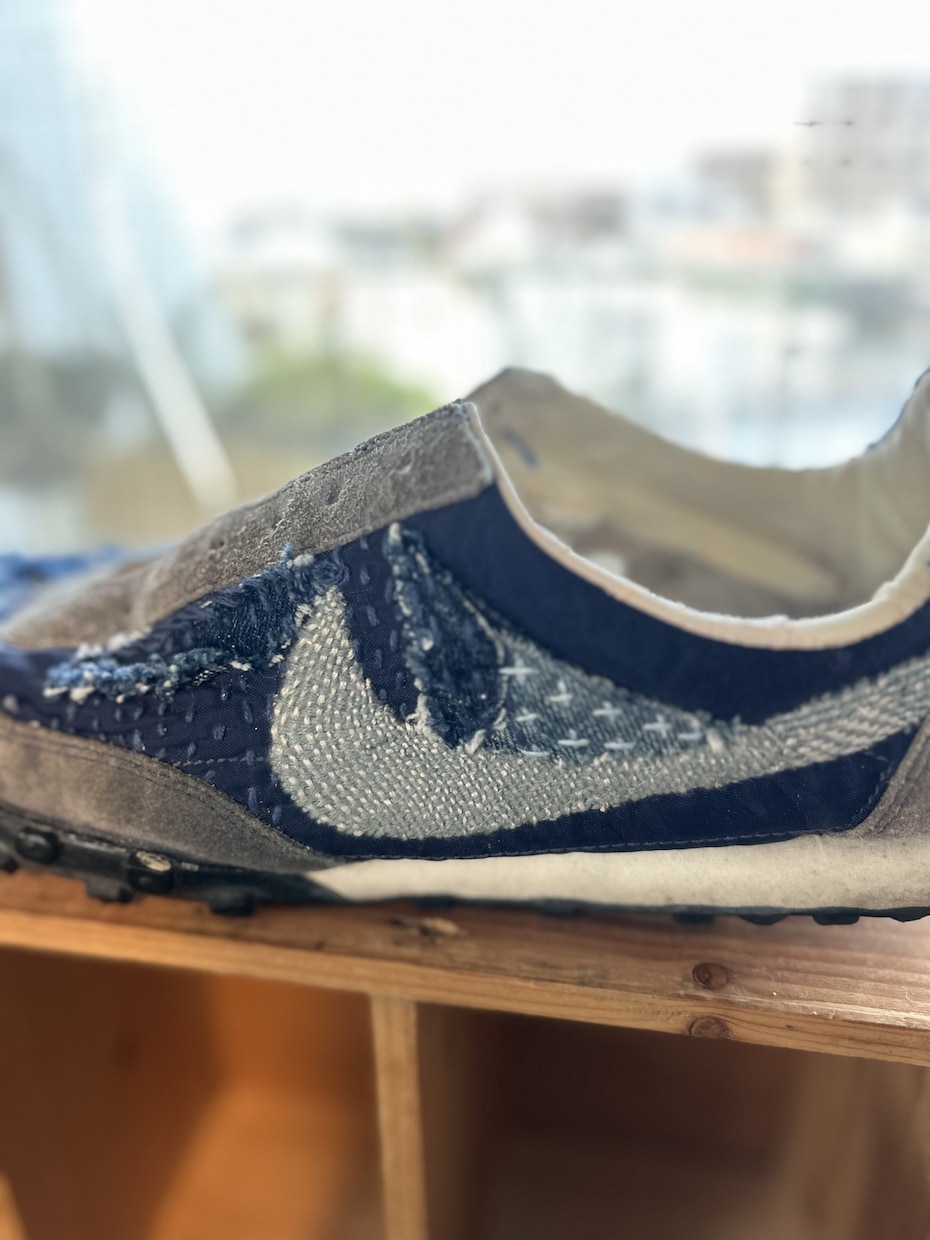 お持ちのスニーカー、刺し子でリメイク承ります 刺し子やダーニングで生まれ変わらせます！ イメージ1