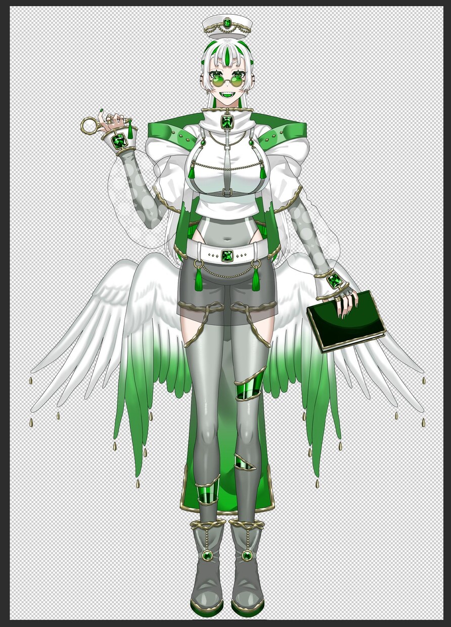 Live2D用のイラスト描きます リッチなキャラクターデザインのVTuberを描きます✩ イメージ1