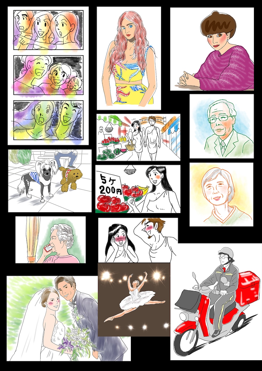 プロのCMプランナーが、絵コンテを描きます 企画意図が的確に伝わる、イキイキした絵コンテ、しかも早い！ イメージ2