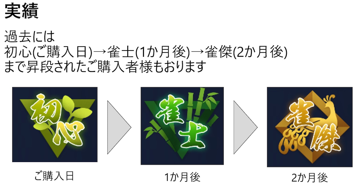 計８半荘！魂天が１か月間あなたの雀力を向上させます 魂天到達経験及び家庭教師経験があるため分かりやすい！ イメージ3