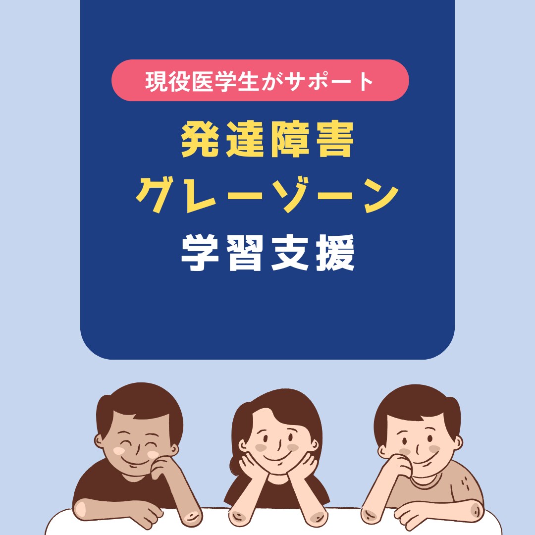 発達支援！医学生が学習のお手伝いをします 発達障害・グレーゾーンの子供の学習サポート イメージ1