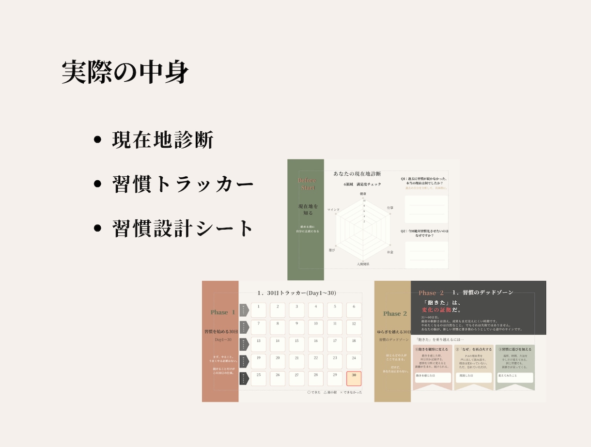 三日坊主を卒業する本気の習慣プログラムを提供します 【90日間習慣設計ワーク、PDF】90日後、継続できる自分へ イメージ4