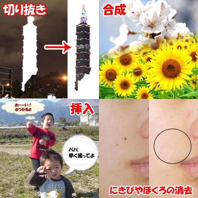 納期最短1日！写真やjpgなどの合成、挿入、切り抜き、美白等の編集いたします。 イメージ1