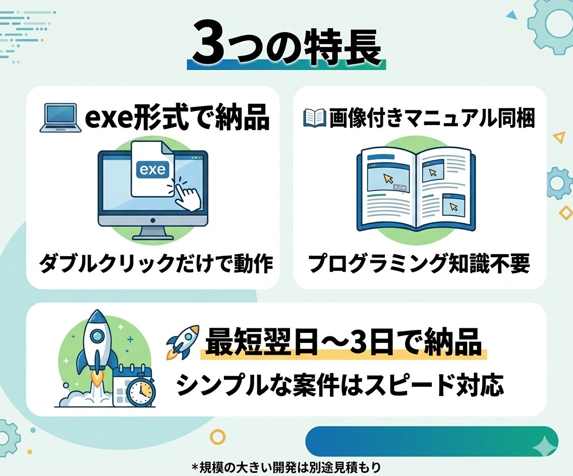低価格でPythonツールを作成します Excel/CSV・ファイル処理など面倒な手作業を自動化 イメージ3