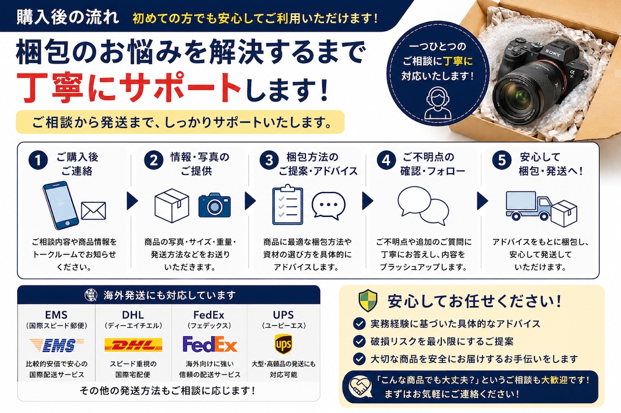 メルカリやヤフオクの壊れ物の梱包教えます 壊れ物や高額品の破損リスクを減らす梱包アドバイス イメージ4