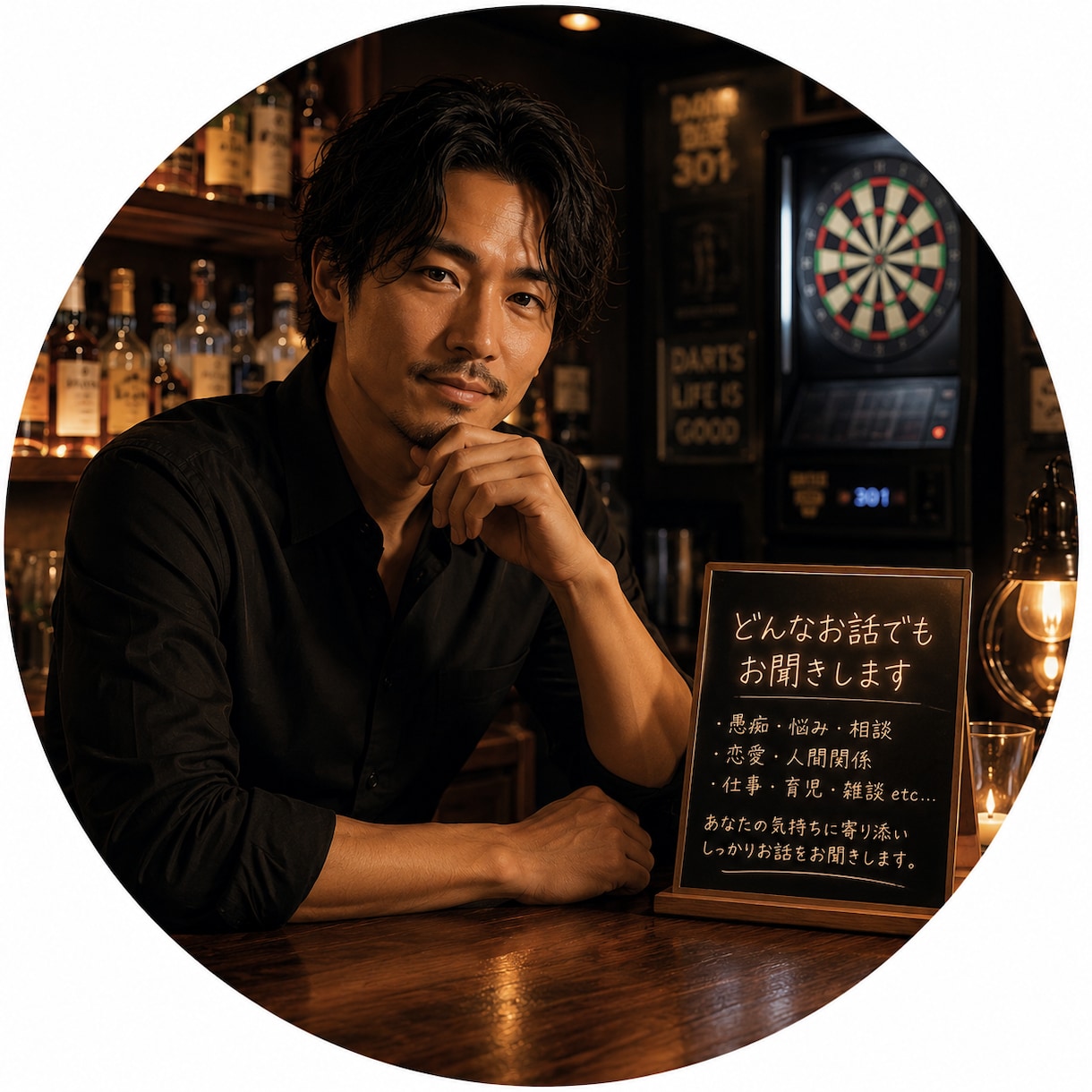 現役バー経営者があなたの話を聞きます 話すだけで少し心が軽くなる場所 イメージ1