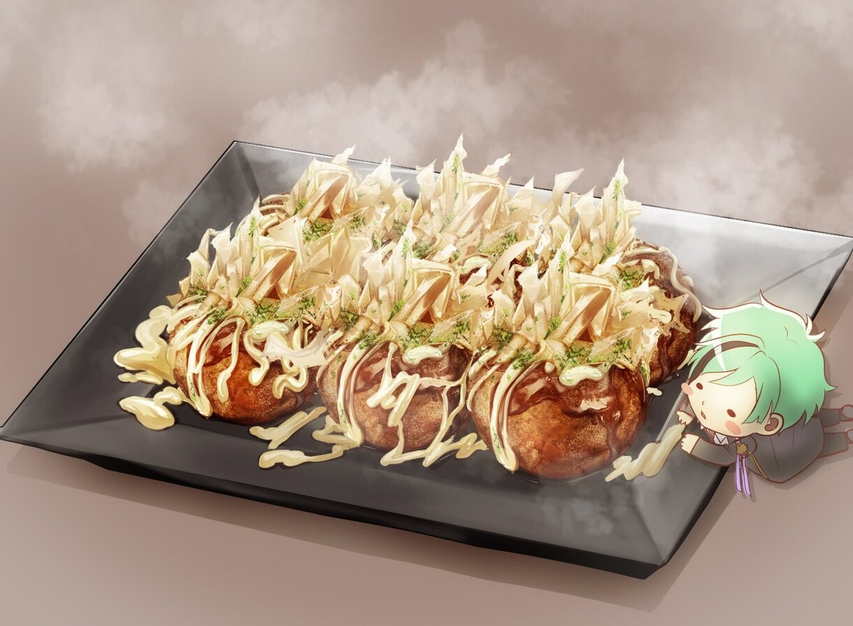 動画の挿絵やメニューに！食欲そそるゴハン描きます どんな料理も思わず食べたくなるアニメタッチの料理にします！ イメージ2