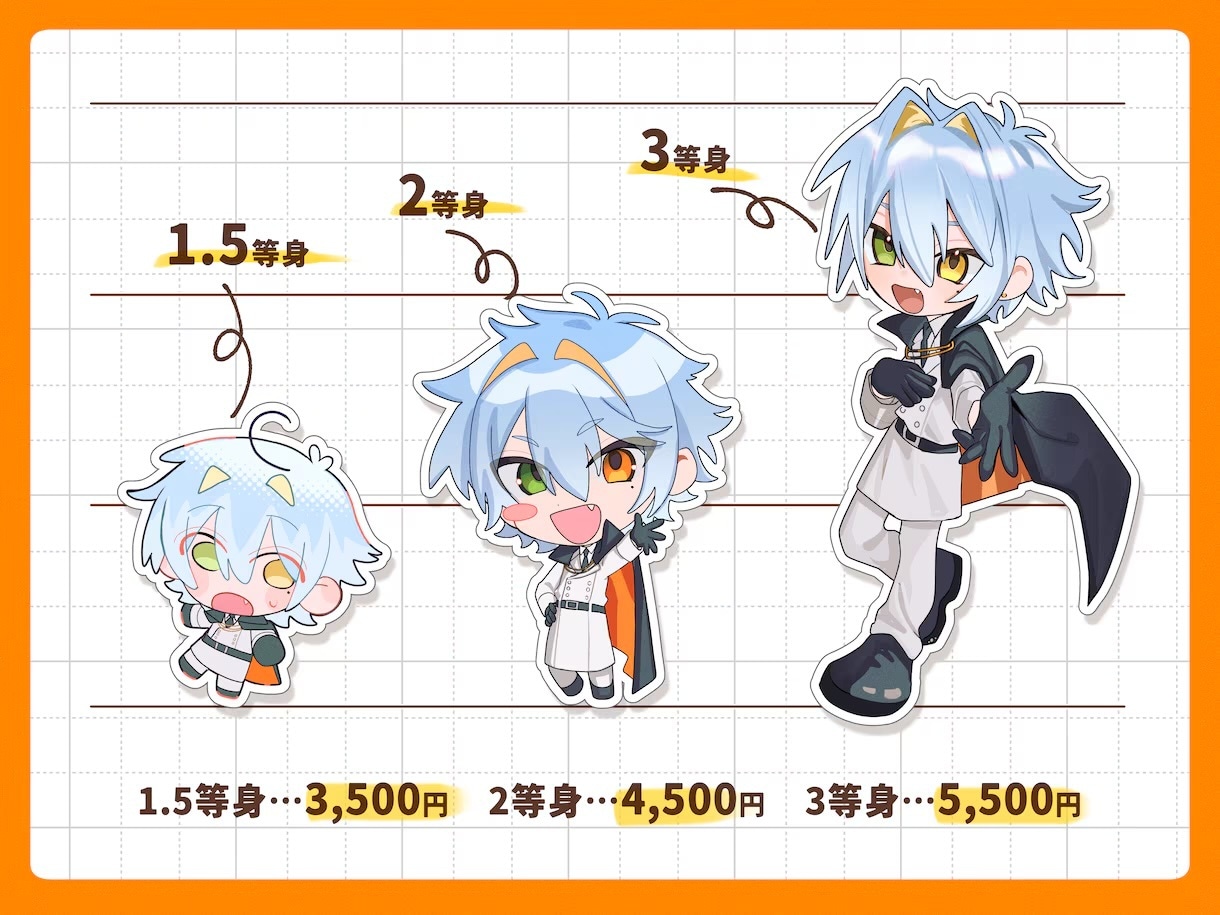 ポップなデフォルメイラスト承ります グッズやスタンプに使えるミニキャラ作成いたします！ イメージ2