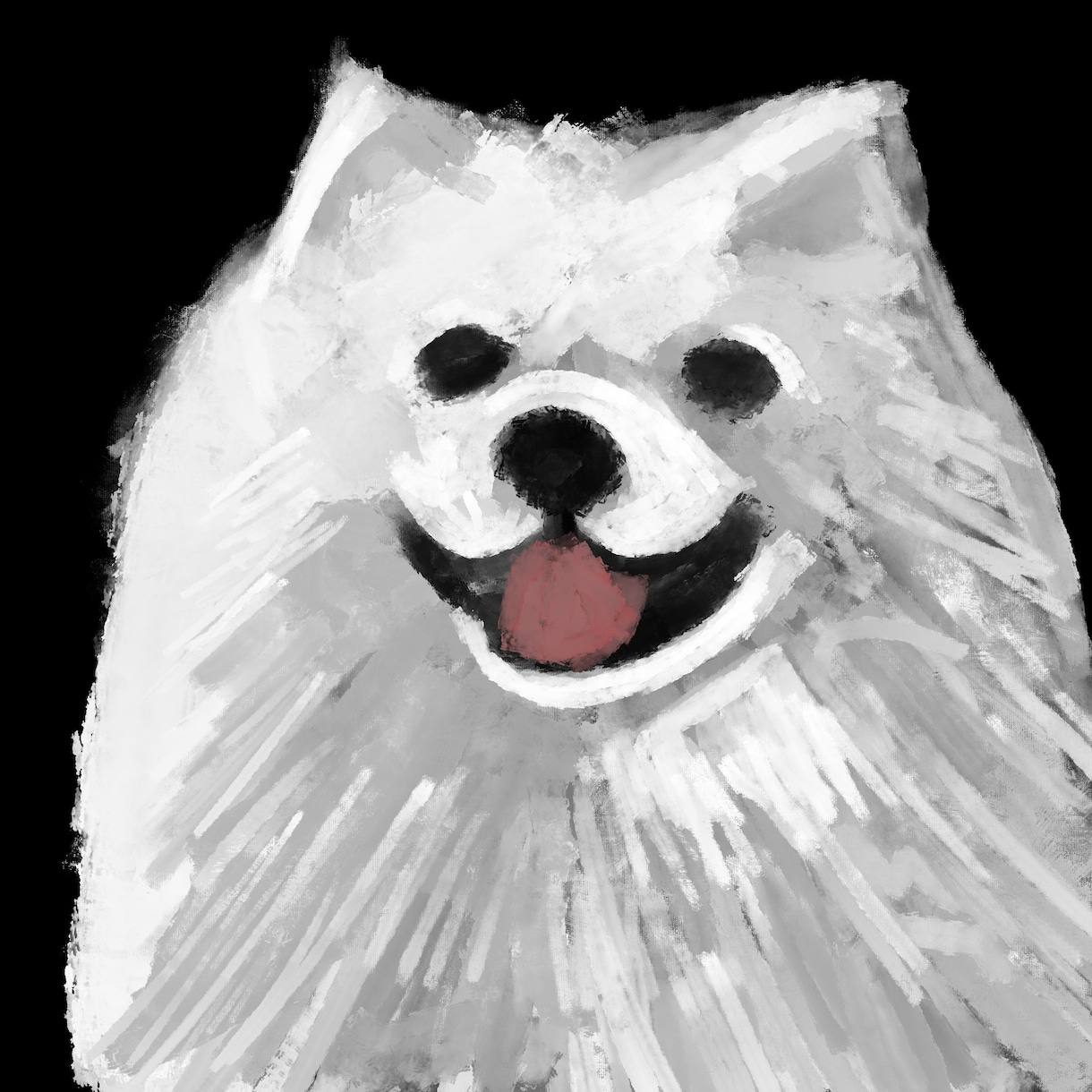 お写真からやさしいペットイラストを描きます 大切なペットをやさしい雰囲気で描きます イメージ3