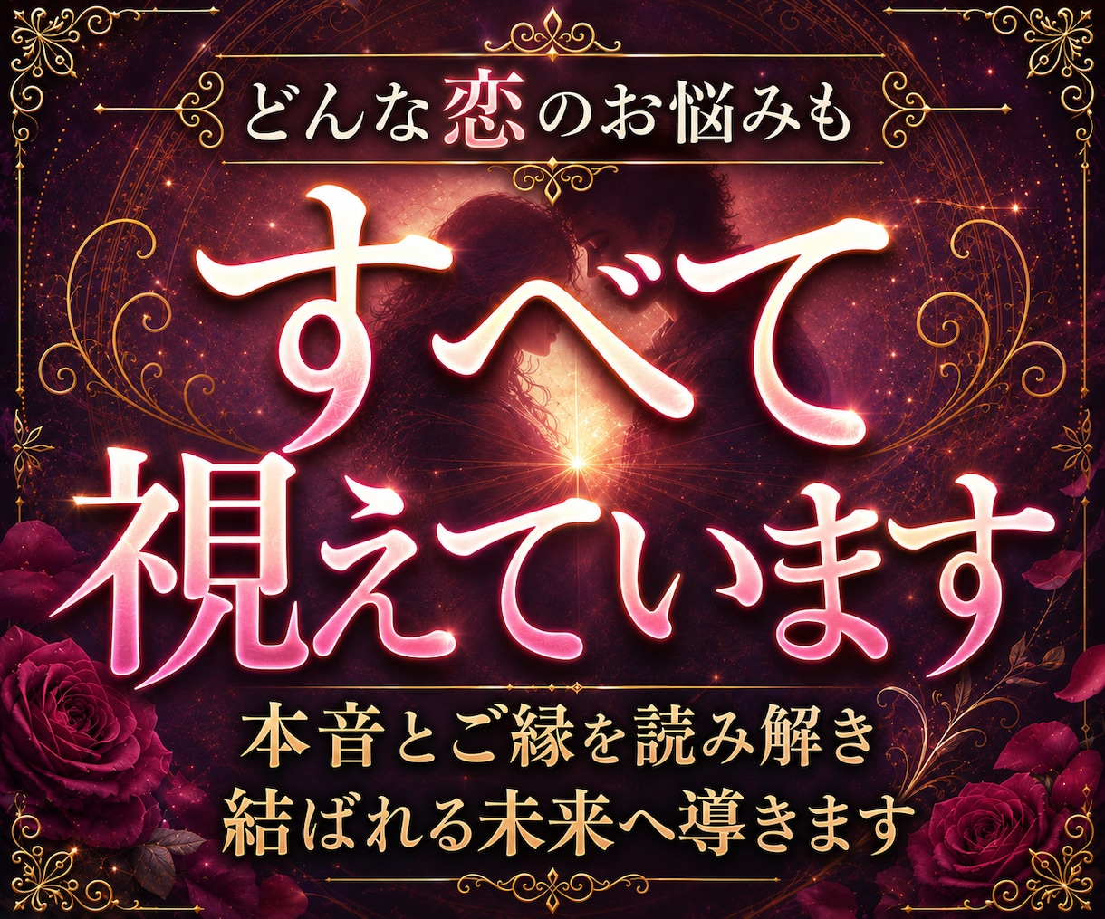 恋愛霊視|何度占っても答えが出ない恋の真実を視ます 恋愛成就・片思い・復縁・複雑恋愛・既婚者・本音・未来・相性 イメージ1