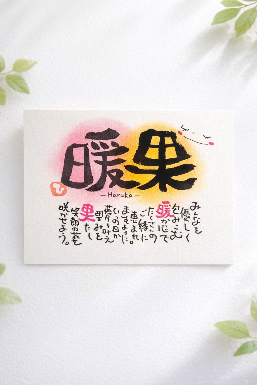 お名前を使ってポエムをお書きします お名前で世界に一つのことうた(ポエム)をお書きします イメージ3