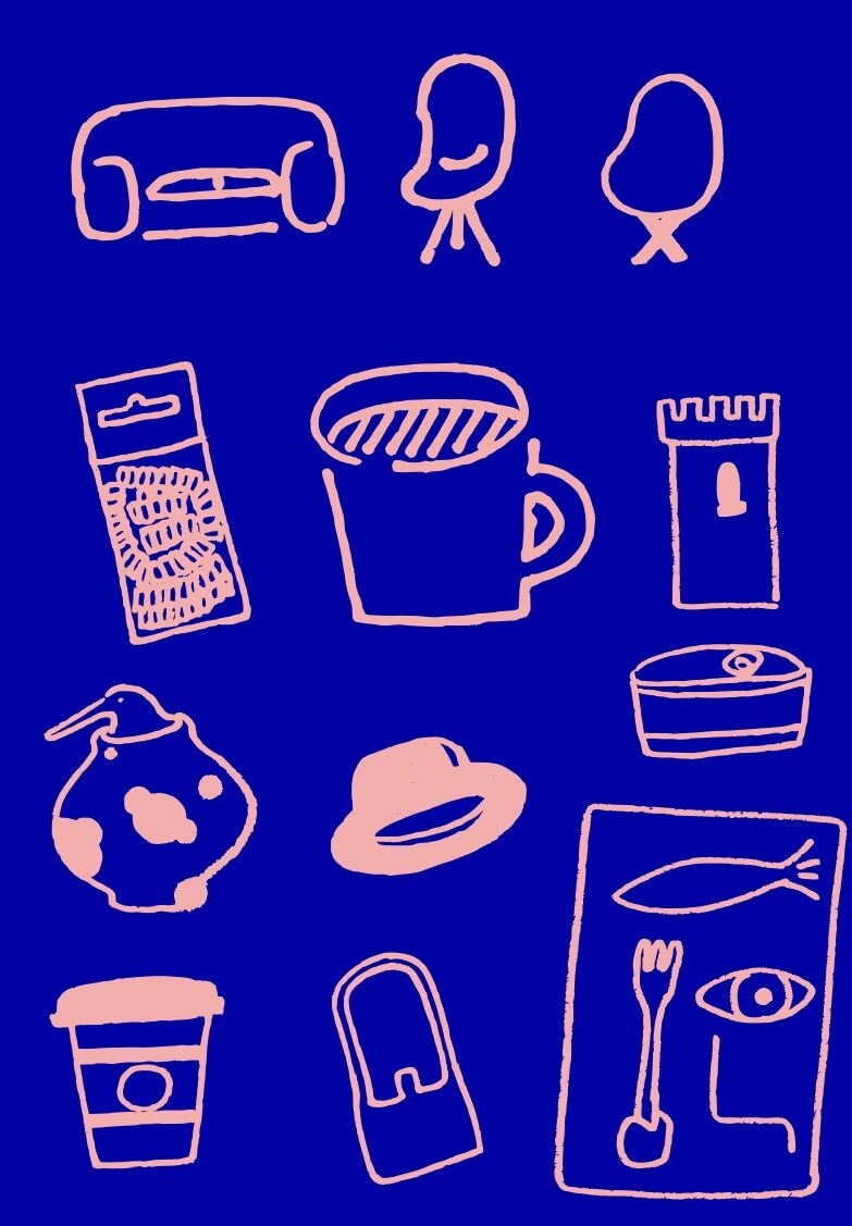 ほっこり太線のイラストカット描きます ほっこり、時にシュールなちいさいイラスト イメージ2