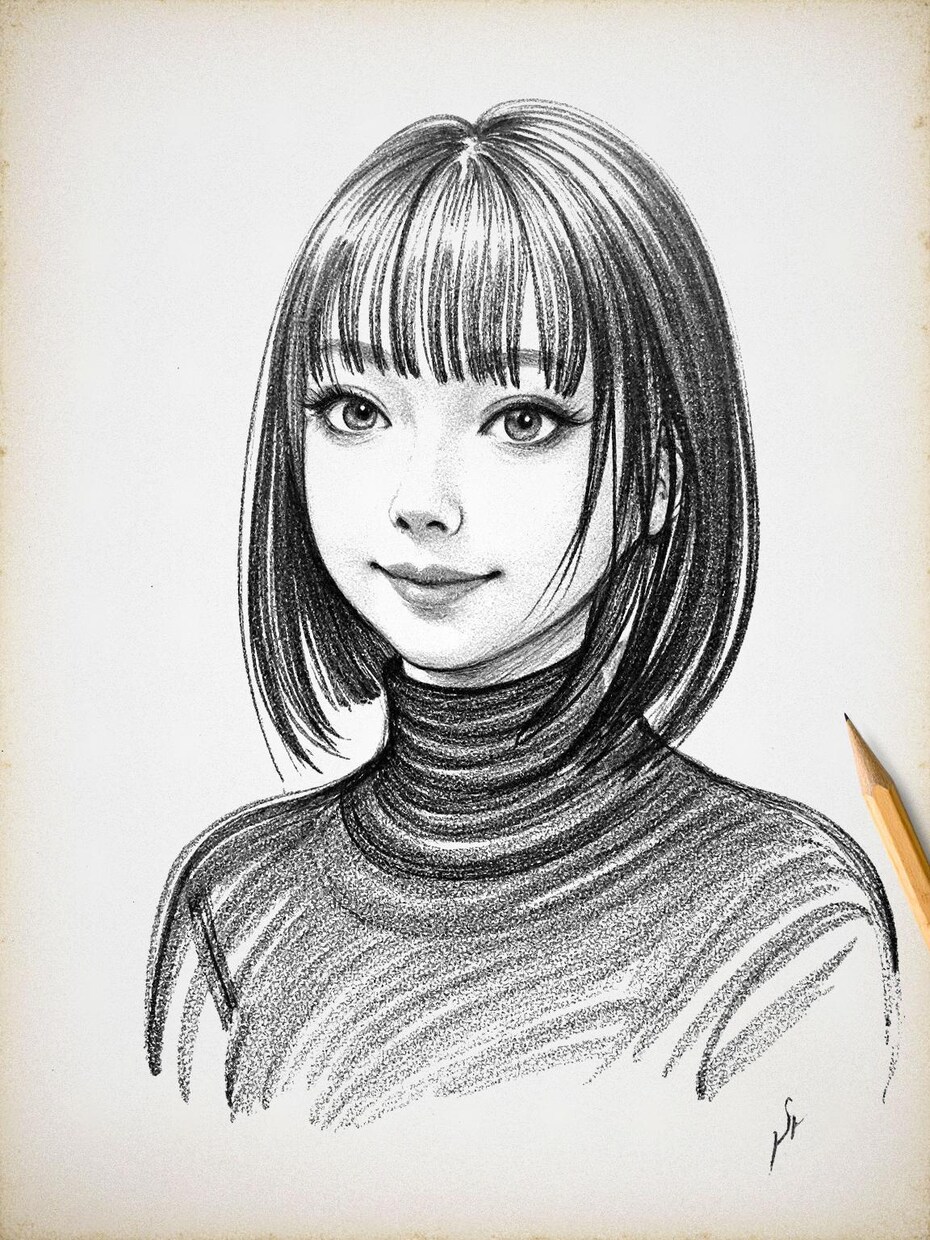 絵画の被写体になります 顔から上や手のデッサンの練習をお手伝いさせてください イメージ1