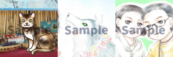 画像をもとにふんわり優しいタッチでイラスト化します 基本的にアナログ感のあるイラストです。アイコンやヘッダーに。 イメージ2