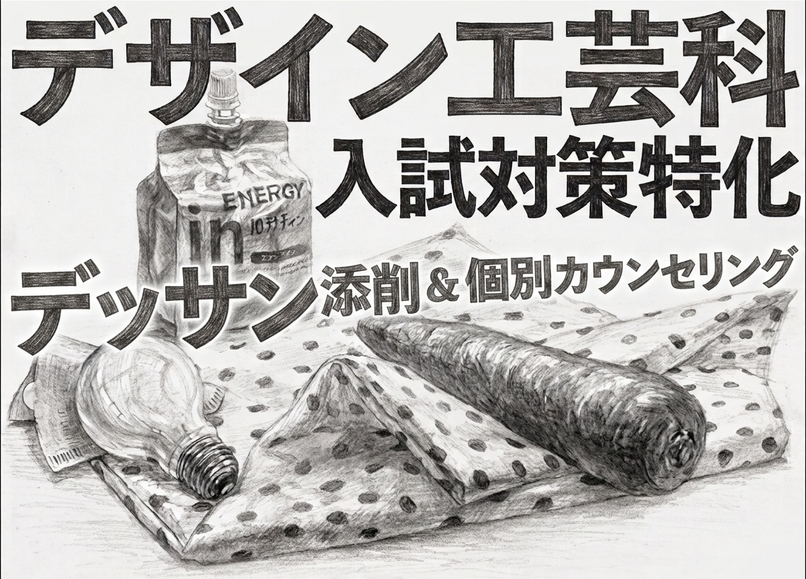 デッサン添削＆個別カウンセリングいたします デザイン工芸科入試対策特化！デッサン添削＆個別カウンセリング イメージ1
