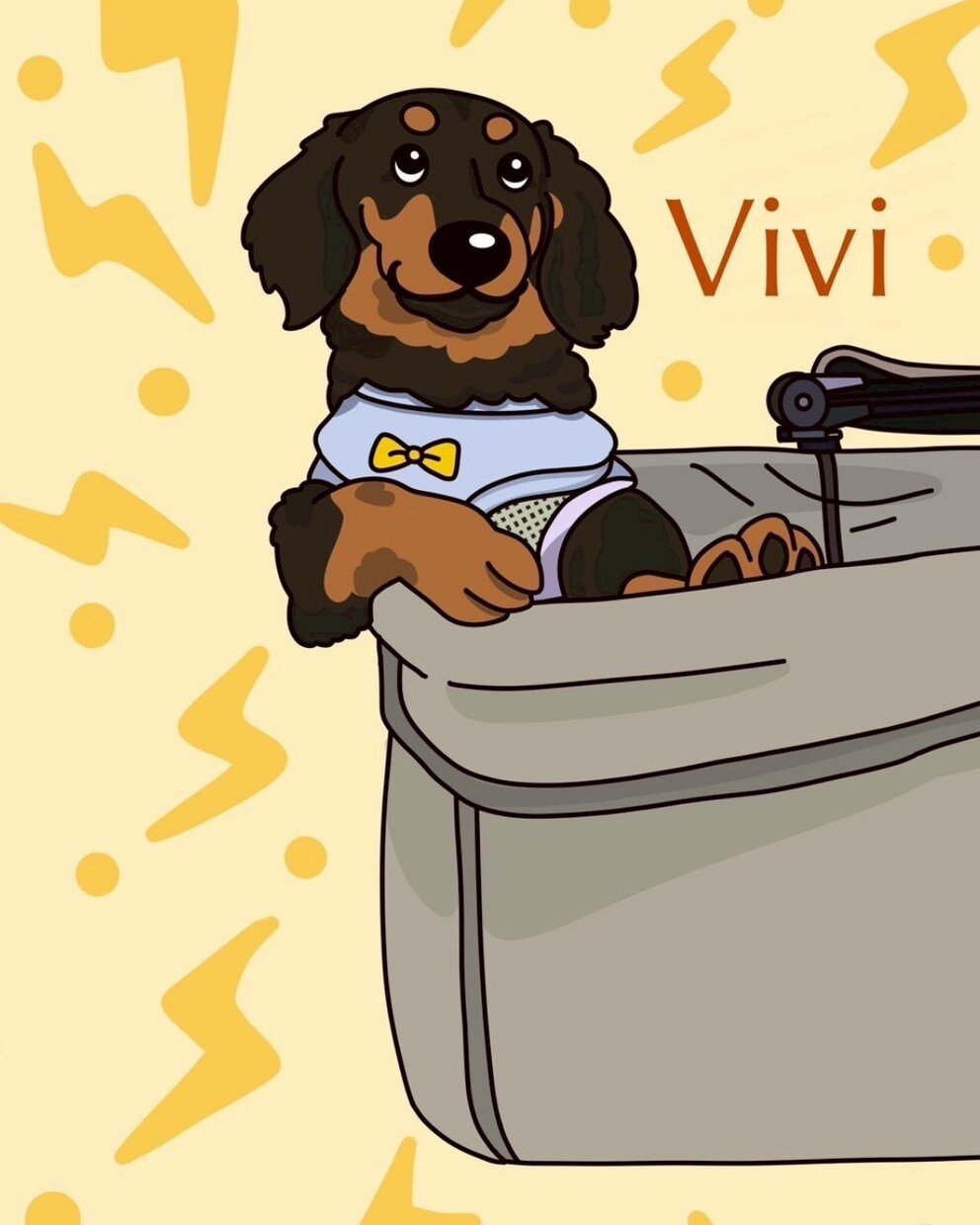 愛犬の似顔絵イラストをキャラクター風に描きます うちの子グッズがはかどりますよ♪ イメージ4