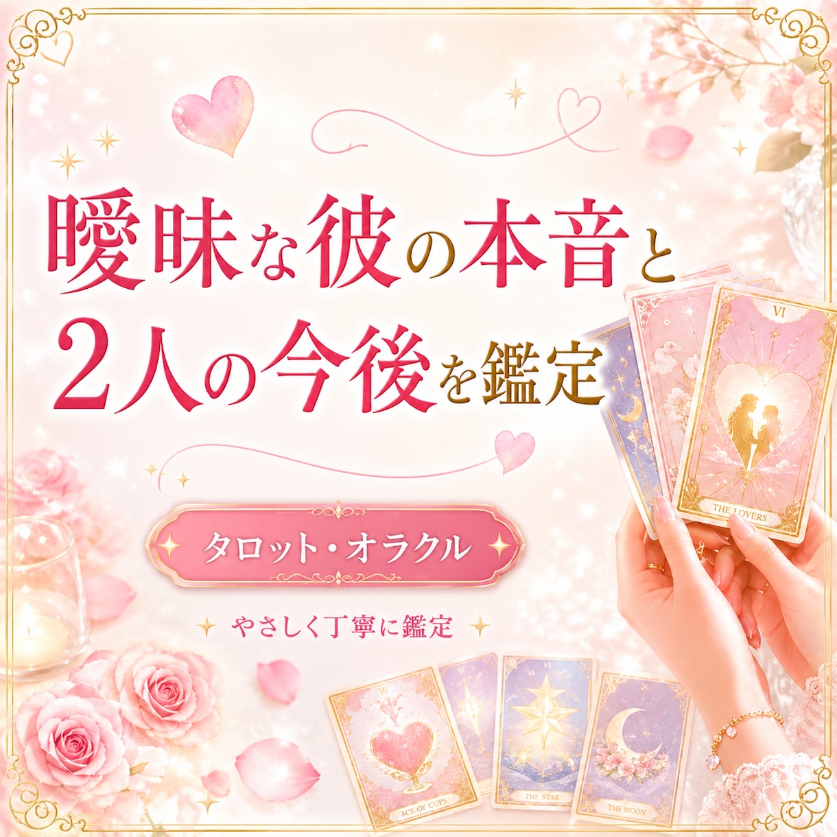 彼の態度がわからない…本音と今後を鑑定します /言葉にしてくれない彼の気持ちをカードでやさしく読み解きます イメージ1