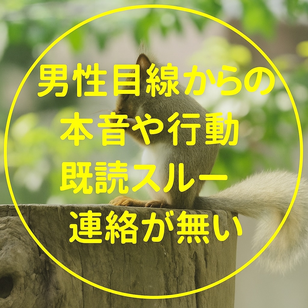 男性目線からではの男の本音や考えを解決、紐解きます 電話が無い、LINEの返事、既読が遅い、態度が変、距離感など イメージ1
