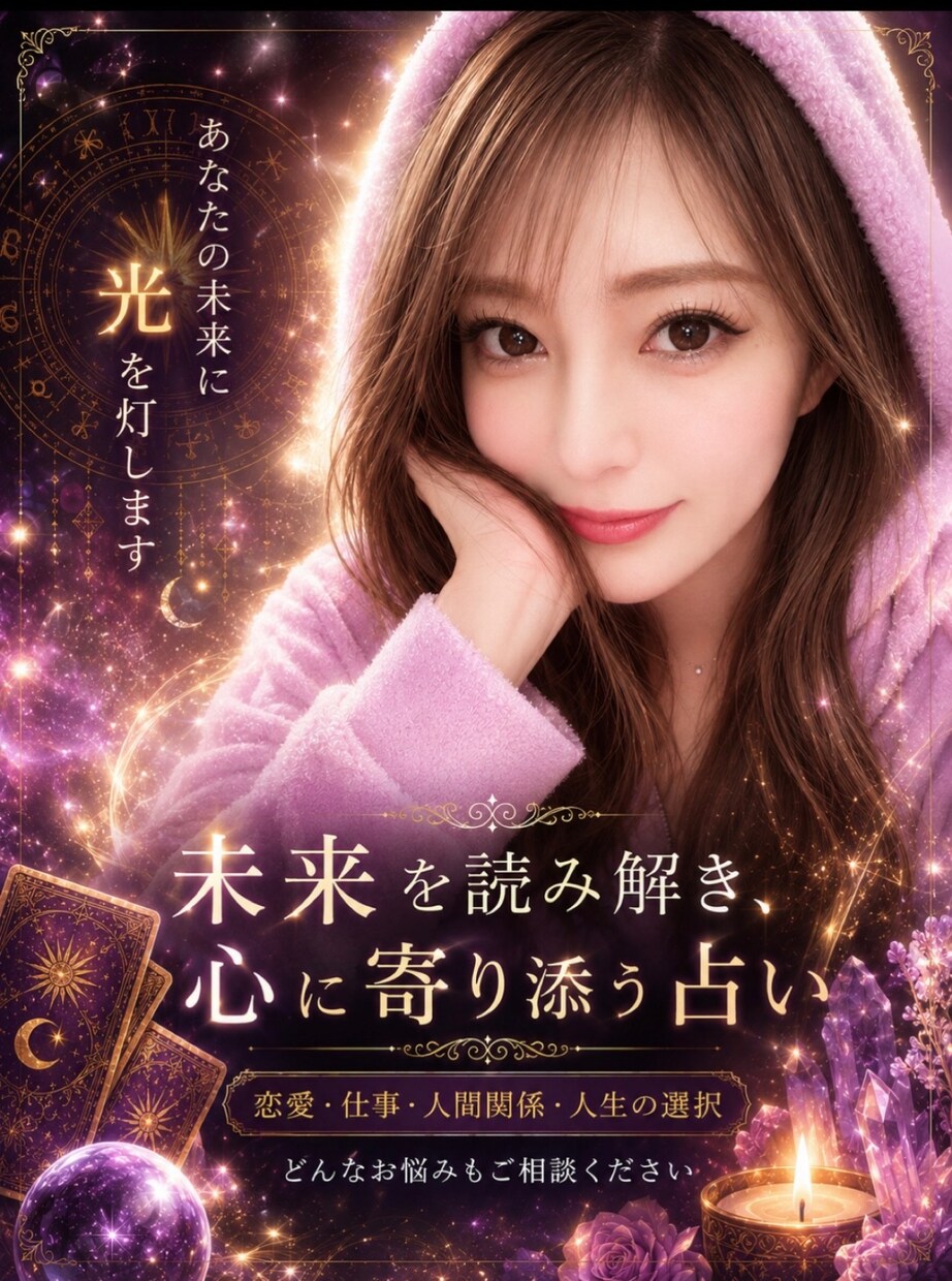 なんでも占います ひとりで悩ませません。寄り添わせてください。 イメージ1