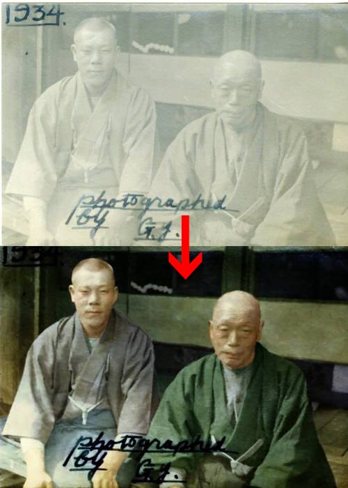白黒写真の彩色復元を承ります 写真店とのお取り引き多数、思い出の古い写真を復元します イメージ2