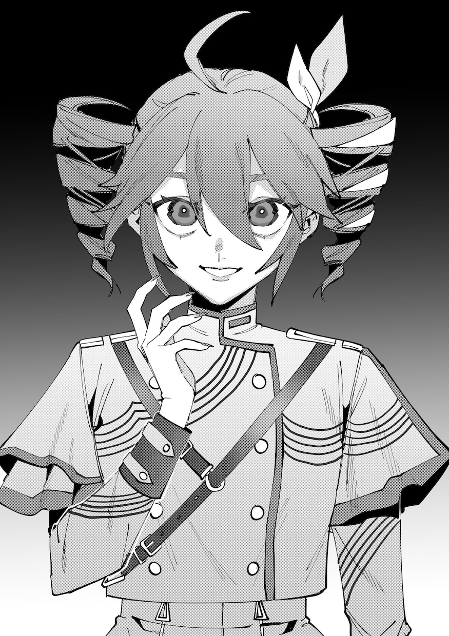 モノクロの一枚絵を制作いたします モノクロでシンプルながらもかっこいいイラストを制作致します！ イメージ2