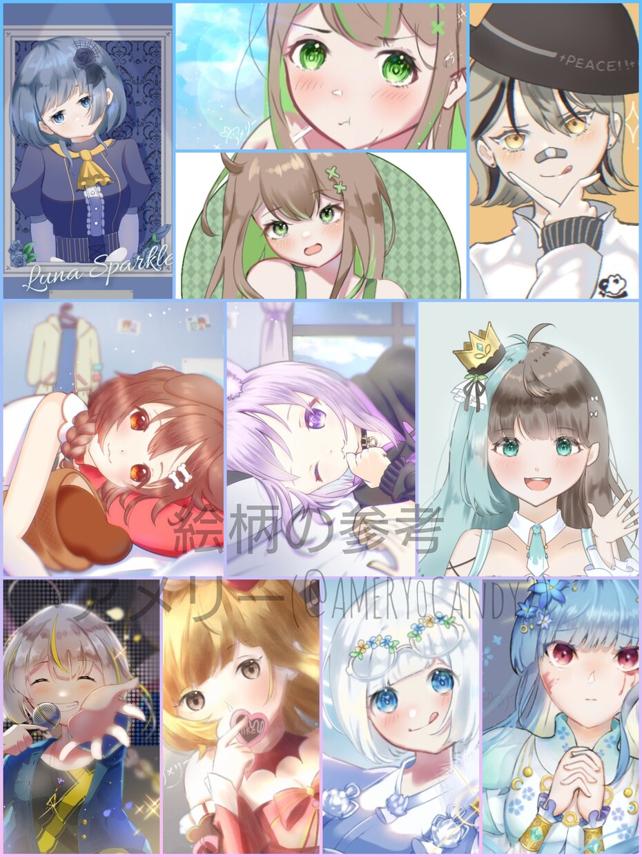 ご要望のオリジナルキャラをデザイン、1枚絵にします あなたの好みをバッチリ把握をし、2or3面図と1枚絵を描く イメージ1