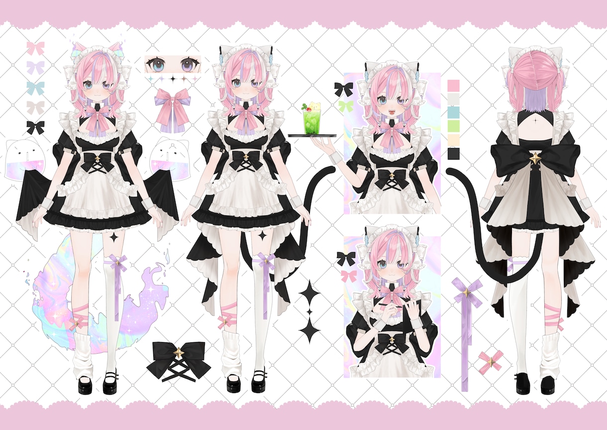 立ち絵＋高可動Live2Dモデリングまで制作します ガチ恋距離、ミニキャラ化、高可動域対応可能です！ イメージ7