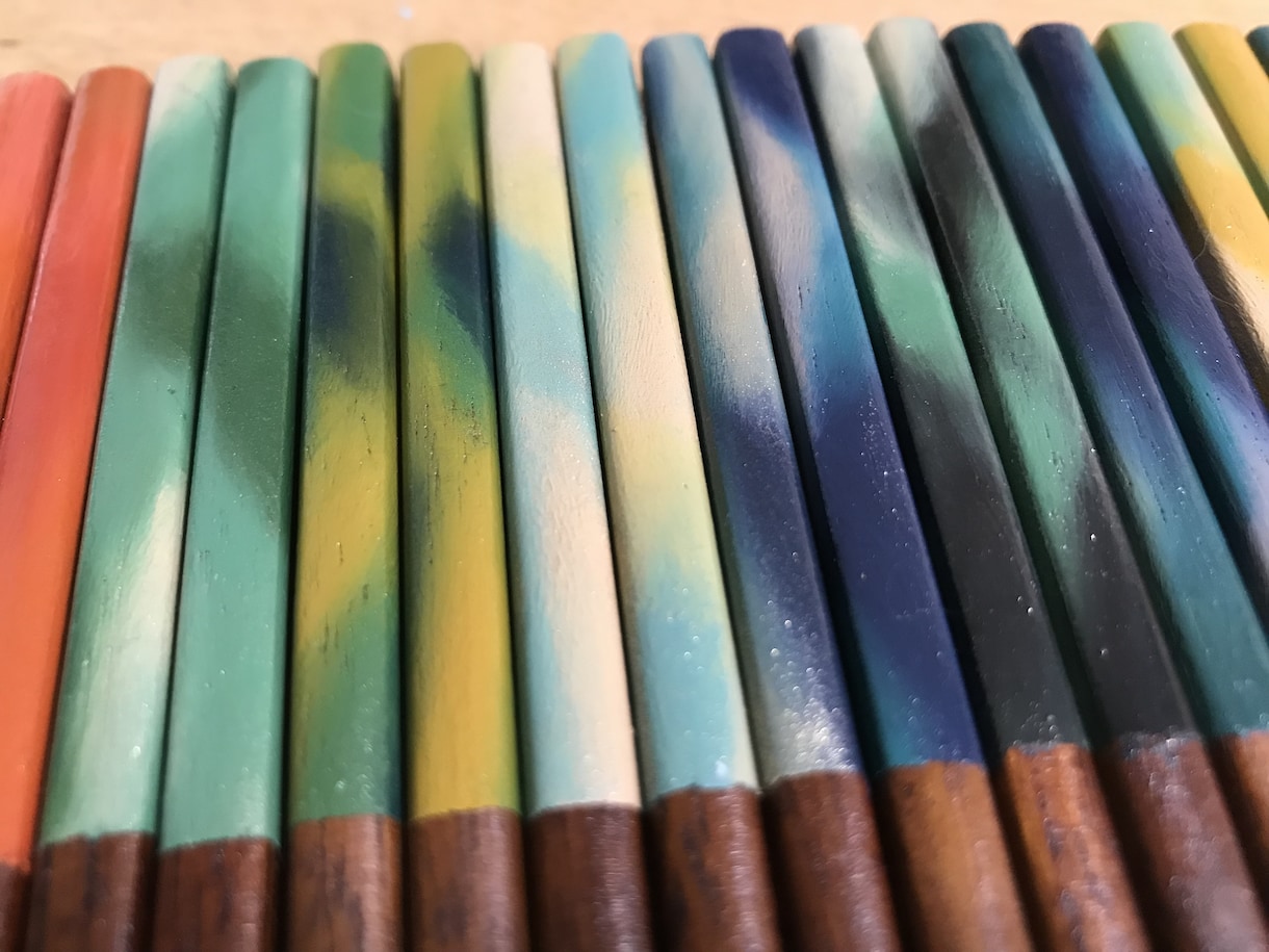 漆塗りのお箸お作りします カラフルな色漆のお箸！長く使える一点モノ！ギフトにも イメージ5
