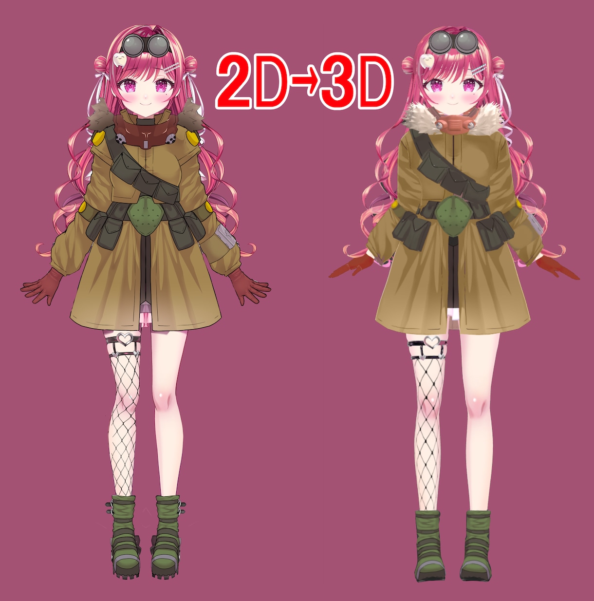 VTuber様向け3Dモデル制作承ります 安価でディティールに拘った３Dモデルを制作します！ イメージ2