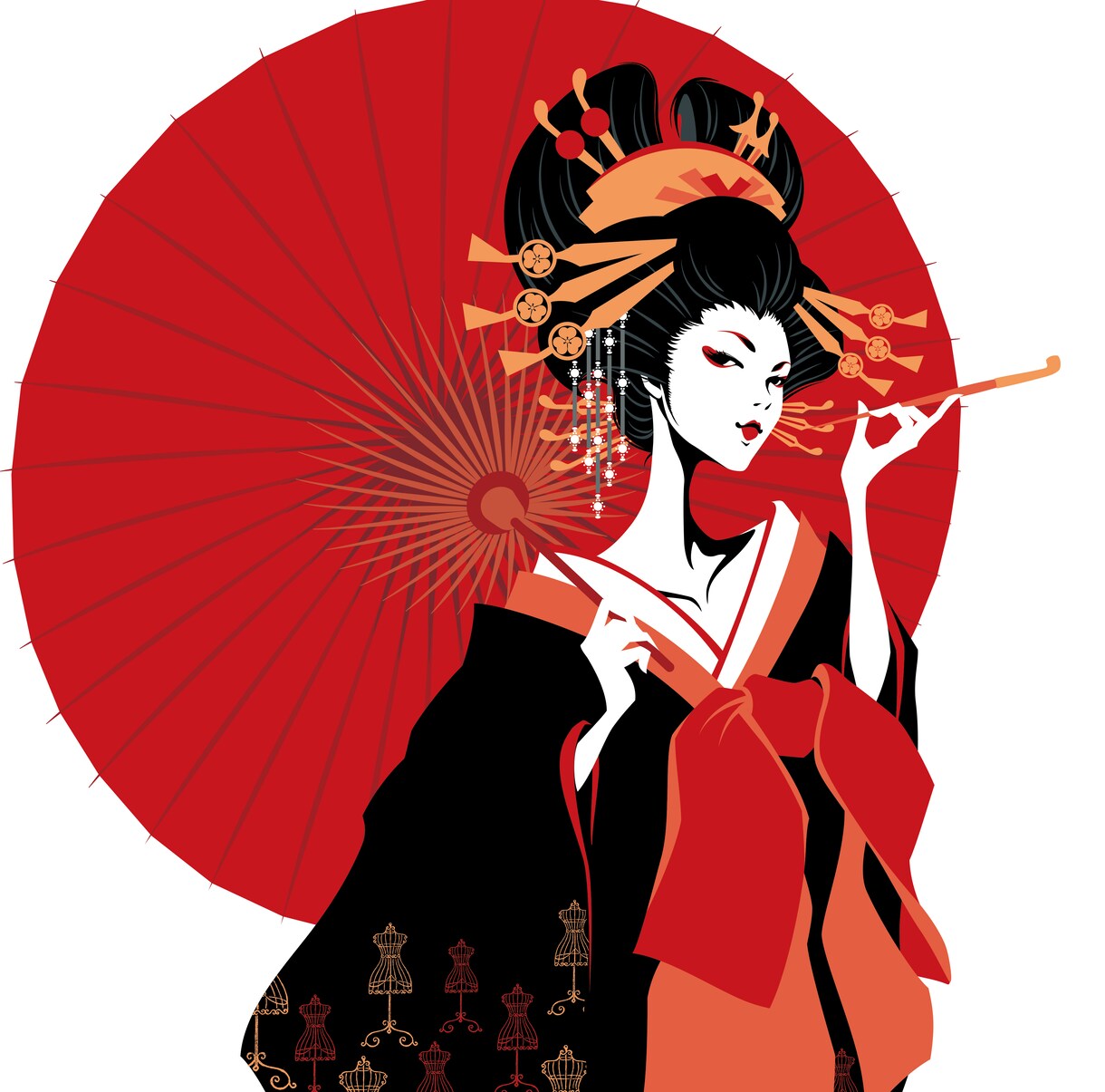 和風ビジュアル系！迫力あるデザインイラスト描きます お祭り／スポーツ／音楽／歴史関連イベント等、制作実績多数！ イメージ1