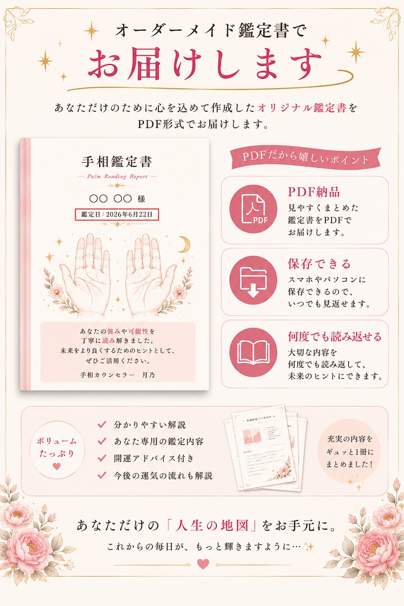 あなたの才能と強みを手相で鑑定します 仕事・恋愛・副業のお悩みに寄り添います！ イメージ6