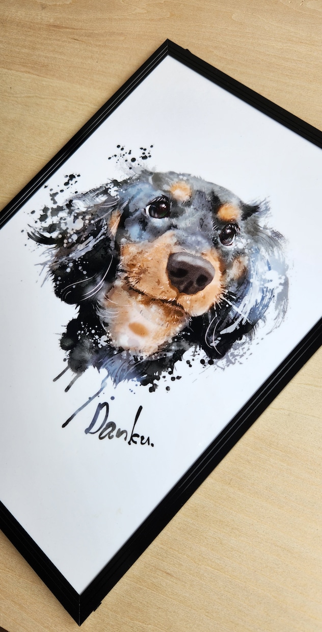 プレゼントに！フレームパネル愛犬イラストを届けます すぐ飾れる！うちのこ記念・誕生日・愛犬家へ遺影・ペットロスに イメージ8